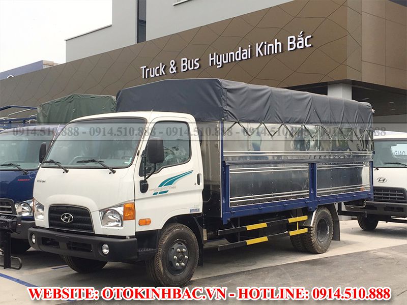 Hyundai New Mighty 110S thùng mui bạt trọng tải 7 tấn - Kinh Bắc Auto