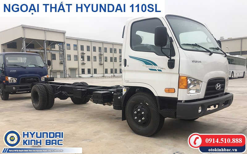 Ngoại thất Hyundai 110SL trọng tải 7 tấn - Hyundai Kinh Bắc