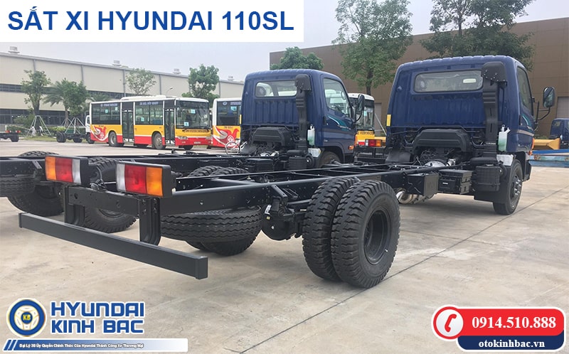 Hệ thống sắt xi Hyundai 110SL trọng tải 7 tấn - Hyundai Kinh Bắc