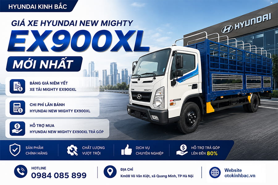 Báo giá xe tải Mighty EX900XL 5 tấn
