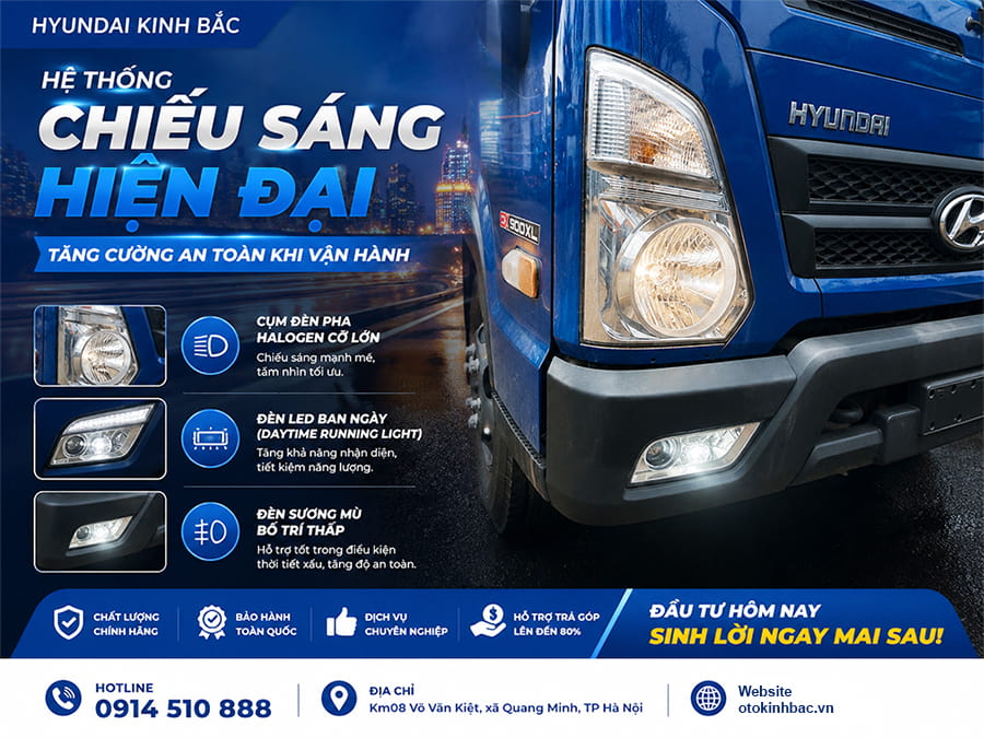 Đèn chiếu sáng xe tải Mighty EX900XL