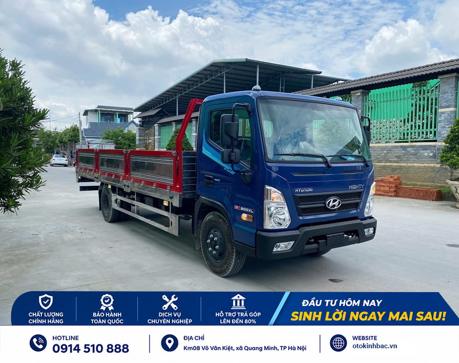 Xe tải Mighty EX900XL thùng lửng trọng tải 5 tấn